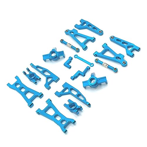 ziyuan Schwenkarmlenker-Lenkbecher für 16207 16208 16209 16210 H16 Fernsteuerungsauto-Ersatzteile Zubehör Metall-Upgrade-Kit, Blau von ziyuan