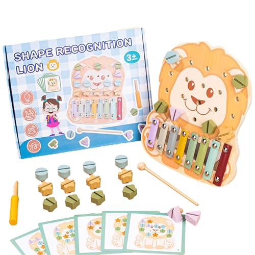 zjhukfmc Holzspielzeug für Babys - Klassisches Musik-Xylophon aus Holz | Lernspiel mit Steckbrett zur Förderung der Feinmotorik für Mädchen und zjhukfmc Holzspielzeug für Babys - Klassisches Musik-Xylophon aus Holz | Lernspiel mit Steckbrett zur Förderung der Feinmotorik für Mädchen und von zjhukfmc