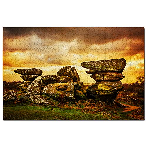 Balancing Rocks Harare Simbabwe Puzzle, 1000 Teile, Spielkunstwerk, Reisesouvenir, Holz, 26 x 38 cm von znwrr