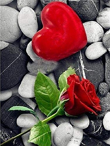 Klassisches Puzzle 1000 Teile Rotes Herz und Rose, geeignet für Personen über 12 Jahre, 38 x 52 cm Klassisches Puzzle 1000 Teile Rotes Herz und Rose, geeignet für Personen über 12 Jahre, 38 x 52 cm von znwrr