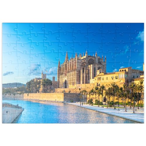 Panoramablick auf Palma de Mallorca, Mallorca Balearen, Spanien – Premium 2000 Teile Puzzle 70x100CM von znwrr