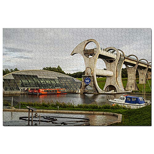 UK England Falkirk Wheel Puzzle 1000 Teile Spielkunstwerk Reisesouvenir aus Holz 26x38CM von znwrr