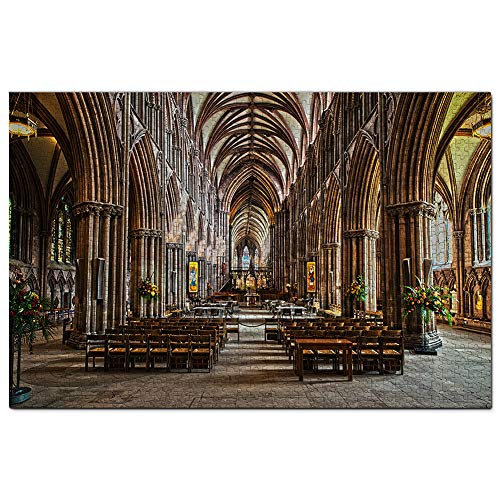 UK England Lichfield Cathedral Puzzle, 2000 Teile, Spielkunstwerk, Reisesouvenir, 70 x 100 cm von znwrr