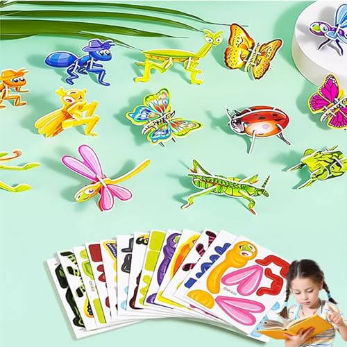 Educational 3D Cartoon Puzzle, 2024 New 3D Puzzles for Adults and Kids (#04) von zoocco