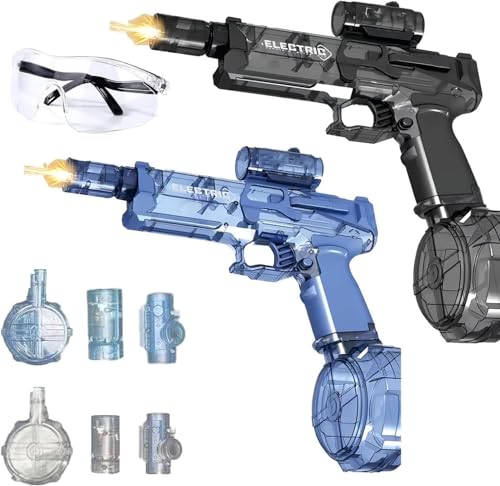 Long Range Ultimate Battle Blaster, Ultimate Aqua Blaster, Electric Water Gun (Blue+Grey) von zoocco