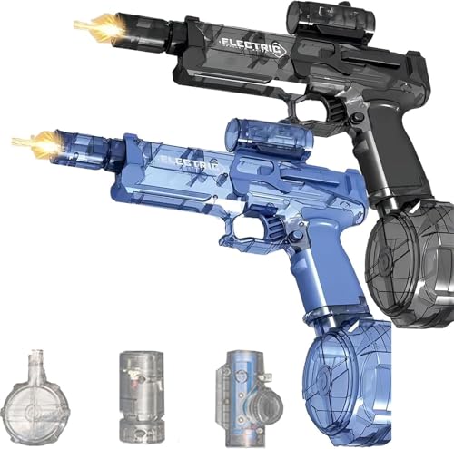 Long Range Ultimate Battle Blaster, Ultimate Aqua Blaster, Electric Water Gun (Gray+Blue) von zoocco