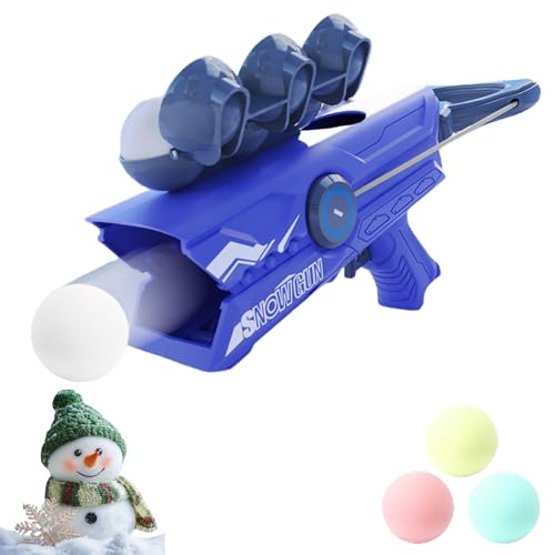 Snowball Gun, Snow Gun, Snowball Launcher Gun, Snow Ball Guns Toys for Kids Ages 8-12, Winter Outdoor Toys Snow Gun Snowball Fight (Blue) von zoocco