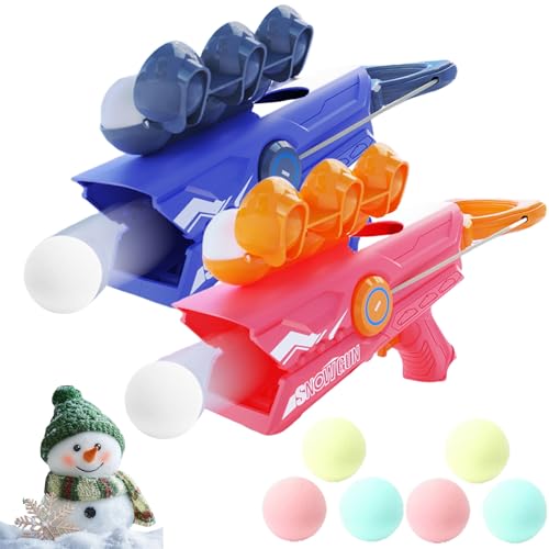 Snowball Gun, Snow Gun, Snowball Launcher Gun, Snow Ball Guns Toys for Kids Ages 8-12, Winter Outdoor Toys Snow Gun Snowball Fight (Mix) von zoocco