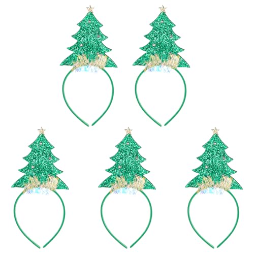 zuousxbs 5pcs Festives Weihnachtsstirnband Mit Stilvollen Leuchtenden Kopfbedeckungen Zum Feiern Beleuchtetes Haarbandzubehör von zuousxbs