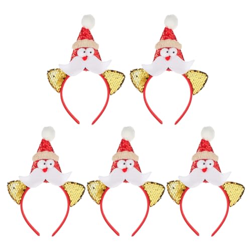 zuousxbs 5pcs Festives Weihnachtsstirnband Mit Stilvollen Leuchtenden Kopfbedeckungen Zum Feiern Beleuchtetes Haarbandzubehör von zuousxbs