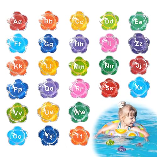 Bath Letters Swimming Water Toys, 26 Pieces Waterproof Bathtub Alphabets, Swimming Pool Entertainment Supplies for Beach and Bathroom Fun, Widely Applicable, 1.97 inches Bath Letters Swimming Water Toys, 26 Pieces Waterproof Bathtub Alphabets, Swimming Pool Entertainment Supplies for Beach and Bathroom Fun, Widely Applicable, 1.97 inches von zwxqe
