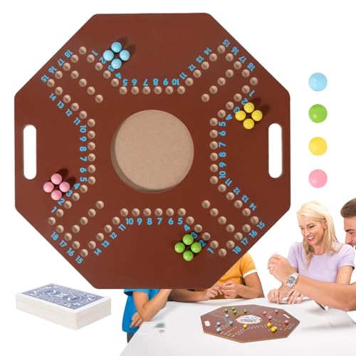 Beads Chess Board Game, Folding Wooden Table Top Strategy Game, Travel Board Games for Kids Ages 3+, Mind Toys, Educational Plaything for Learning and Fun von zwxqe