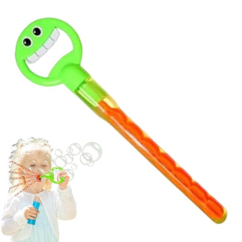 Bubble Wands for Kids, Smiling Face Bubble Maker with 5 Claws, Refill Party Favor, Small Fun Outdoors Activity, Lightweight Toys for Birthday Celebrations von zwxqe