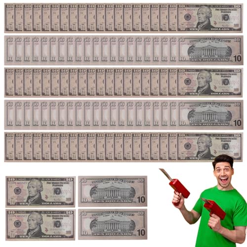Dollar Bill Banknote, Movie Props Money, 5.91x2.44 Inches Fake Dollar Bills, Pretend Play Educational Toys Simulation Cash Compact for Boys Girls Teens Youth Women Mom Dad Dollar Bill Banknote, Movie Props Money, 5.91x2.44 Inches Fake Dollar Bills, Pretend Play Educational Toys Simulation Cash Compact for Boys Girls Teens Youth Women Mom Dad von zwxqe