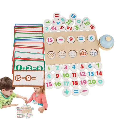 Educational Toys, Addition and Subtraction Games, Number Matching Game, Counting Chess Games, Preschool Math Counting Toys, Educational Math Board Games for Kids Over 3 Years Old, Fun Learning Games von zwxqe