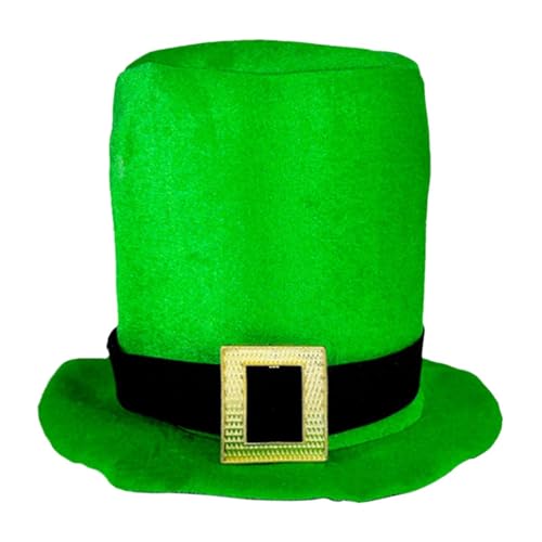 Green Top Hat, St Patrick's Day Leprechaun Hat, Irish Holiday Cosplay Hat, Leprechaun Costume Hat, Gold Buckle St Patrick's Hat, Adult St Patrick's Day Hat, Teens Irish Costume Hat, Men’s Leprechaun von zwxqe