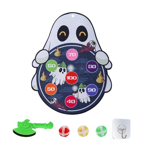 zwxqe Halloween Children's Toy Dart Board, Adhesive Balls Target Board Game, Halloween Targeting Children Game, Family Game Night Ball Toy, Throw Ball Game for Kids, for Study Room, Dormitory von zwxqe