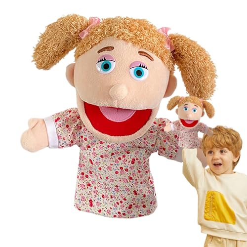 Hand Puppets, Grandfather Plush Puppet Toy, Family Role-Play Set with Mom, Dad, Brother, and Sister, Soft Plush for Kids’ Storytelling and Imaginative Play von zwxqe