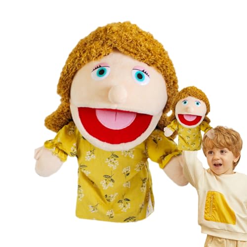 Hand Puppets, Grandfather Plush Puppet Toy, Family Role-Play Set with Mom, Dad, Brother, and Sister, Soft Plush for Kids’ Storytelling and Imaginative Play von zwxqe