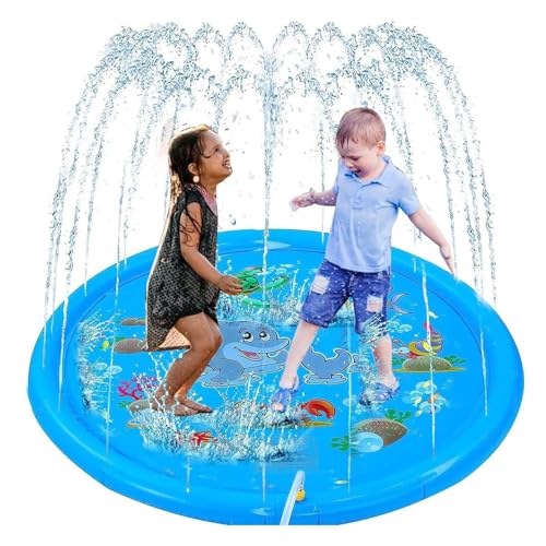 Kids Water Pad, Cartoon Water Mats, Interactive Sprinkler Play Pads, Non-Slip Splash Mat, Fun Outdoor Toy for Lawn Patio Beach Park Birthday Summer Party Activities, PVC Kids Water Pad, Cartoon Water Mats, Interactive Sprinkler Play Pads, Non-Slip Splash Mat, Fun Outdoor Toy for Lawn Patio Beach Park Birthday Summer Party Activities, PVC von zwxqe