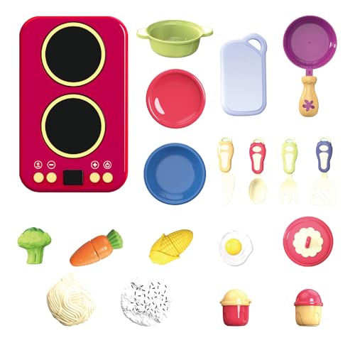 Kinderküche Spielset - Rollenspiel Kochspielzeug mit Sound und Licht - Lernspielzeug Kinderküche Geburtstagsgeschenk Für Kindergarten Vorschule Mädchen Rollenspiel Kinderküche Spielset - Rollenspiel Kochspielzeug mit Sound und Licht - Lernspielzeug Kinderküche Geburtstagsgeschenk Für Kindergarten Vorschule Mädchen Rollenspiel von zwxqe