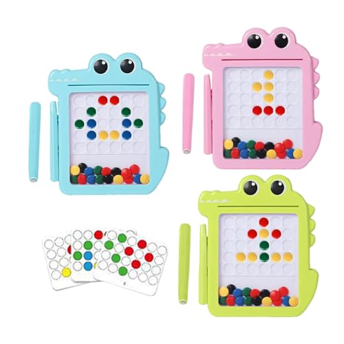 Magnetic Drawing Board, Children's Magnetic Pen Drawing Board, Cute Crocodile Magnetic Drawing Board, Dot Board Puzzle - Magnetic Pen Drawing Toy for Kids, Learning and Educational Toy for Preschooler von zwxqe