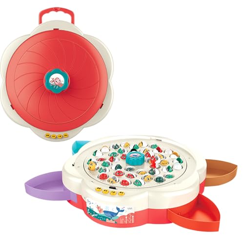 Magnetic Fishing Game Kids, Toddler Fishing Set with Music Feature, Interactive Learning Toy for Early Development, Ideal Parent-Child Bonding Activity 4-6 Year Old Boys Girls Magnetic Fishing Game Kids, Toddler Fishing Set with Music Feature, Interactive Learning Toy for Early Development, Ideal Parent-Child Bonding Activity 4-6 Year Old Boys Girls von zwxqe