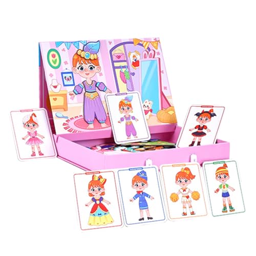 Magnetic Puzzle - 1.69 Inches Double-Sided Pretend Play Set for Creative Learning, Fun Face Dress-Up with Educational Magnetic Pieces, Kids Girls Teens Family School Home Use Magnetic Puzzle - 1.69 Inches Double-Sided Pretend Play Set for Creative Learning, Fun Face Dress-Up with Educational Magnetic Pieces, Kids Girls Teens Family School Home Use von zwxqe