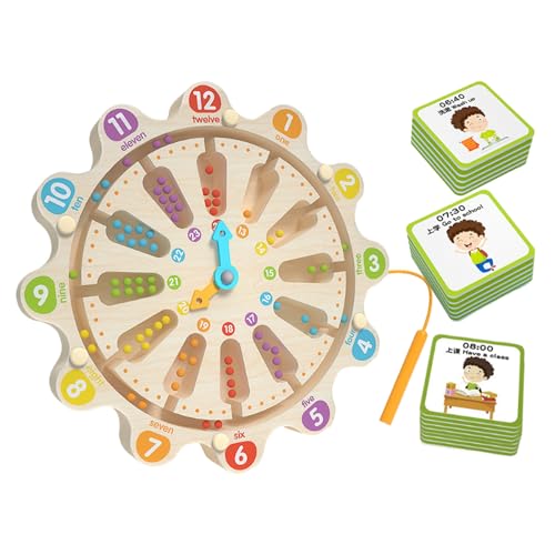 Magnetisches Labyrinthbrett | Magnetisches Zählbrett Mit Uhr - Lernspielzeug Für Kinder Feinmotorik Puzzle Spiel Vorschulaktivitäten Magnetisches Labyrinthbrett | Magnetisches Zählbrett Mit Uhr - Lernspielzeug Für Kinder Feinmotorik Puzzle Spiel Vorschulaktivitäten von zwxqe