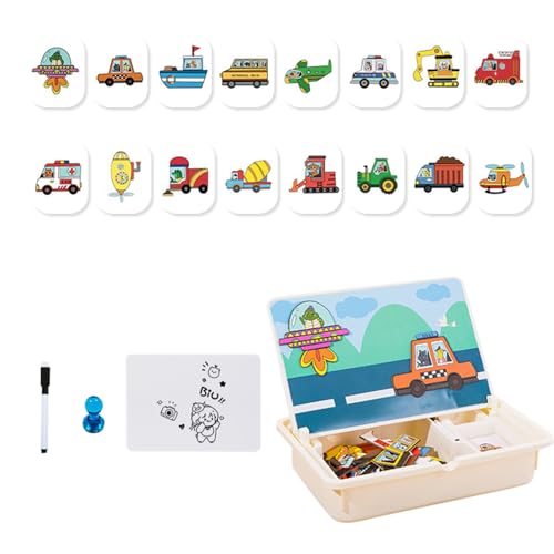 Magnetisches Spielzeug - Zuordnungsspiel Lernspielzeug | Kreative Reisespiele Mit Tragecase Für Kinder Ab 3 Mädchen Zuhause Kindergarten Spiel Magnetisches Spielzeug - Zuordnungsspiel Lernspielzeug | Kreative Reisespiele Mit Tragecase Für Kinder Ab 3 Mädchen Zuhause Kindergarten Spiel von zwxqe