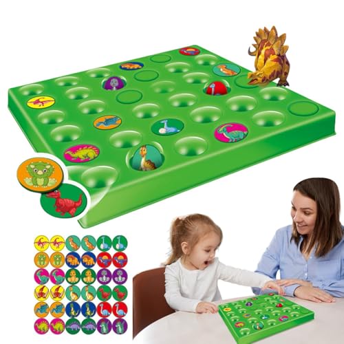 Matching Chess Game, Dinosaur Theme Matching Chess Game, Brain Teasing Strategy Board Game, Dinosaur Theme Brain Teasing Board Game, Strategy Game for Kids and Adults, Two-Player Interactive Toy von zwxqe