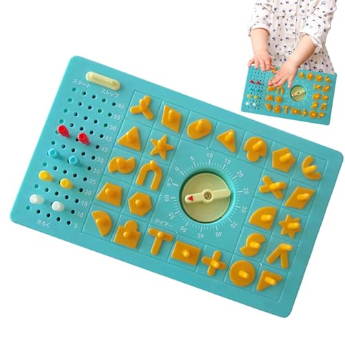 Perfection Game for Kids, Educational Shape Puzzles Toy, Two Players Popping Board Game, Shape Sorting Puzzles for 3-5 Years Old, Timer-Based Perfection Puzzle Game, Perfection Game with Timer for Kid von zwxqe