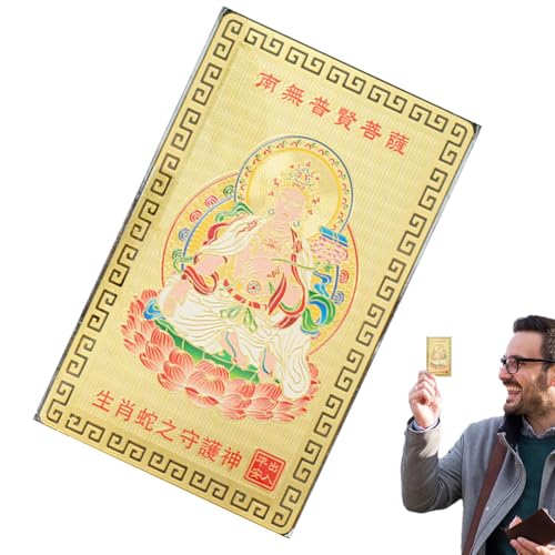 Saint Pure Copper Gold Card, 2025 Tai Sui Amulet Card, Year of The Snake Protection Buddha Card, Feng Shui Tai Sui Gold Card, Exorcism Protection Amulet, 2025 Buddha Protection Card von zwxqe