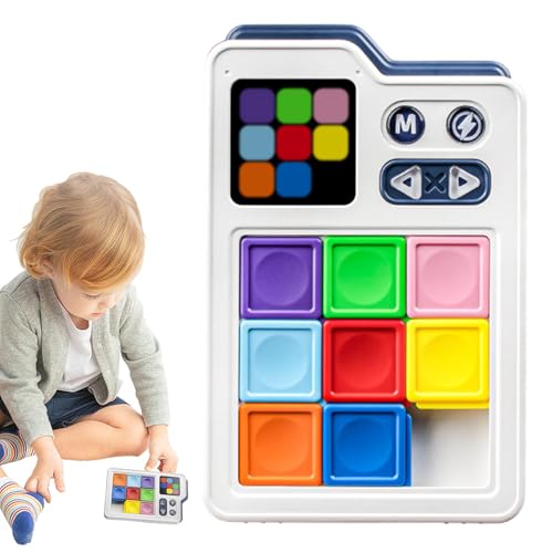 Sliding Block Puzzle Games, Super Slide Puzzle Games - Electronic Brain Puzzle Toy with 1000+ Challenging Levels, Interactive Slide Puzzle for Kids, Perfect Educational Gift for Ages 6 and Up von zwxqe