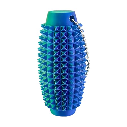 Stim Toy, Small Stimming Fidget Toy, 3.15x1.18x1.18 Inches 3D Printed Calming Charm, Anti‑Stress Spiky Tool, Portable Keychain Size, Ideal for School, Travel, Road Trips and Airplane Stim Toy, Small Stimming Fidget Toy, 3.15x1.18x1.18 Inches 3D Printed Calming Charm, Anti‑Stress Spiky Tool, Portable Keychain Size, Ideal for School, Travel, Road Trips and Airplane von zwxqe