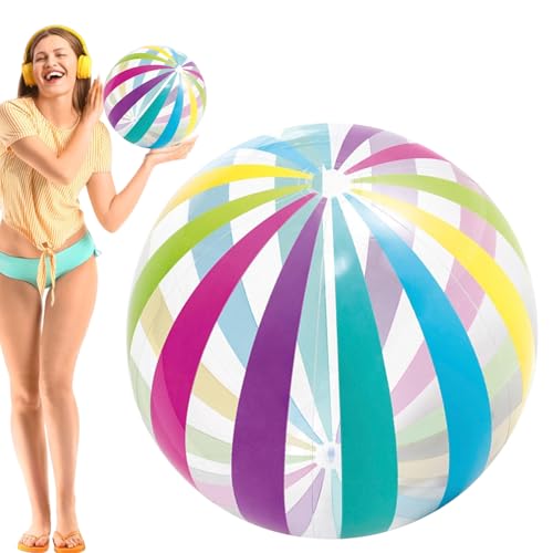 Strandbälle Für Kinder, Aufblasbarer Regenbogen Strandball, Regenbogenfarbenes Schwimmspielzeug Für Geburtstage Seen Camping Draußen Jugendliche Familie Schulhof Gartenaktivitäten Strandbälle Für Kinder, Aufblasbarer Regenbogen Strandball, Regenbogenfarbenes Schwimmspielzeug Für Geburtstage Seen Camping Draußen Jugendliche Familie Schulhof Gartenaktivitäten von zwxqe