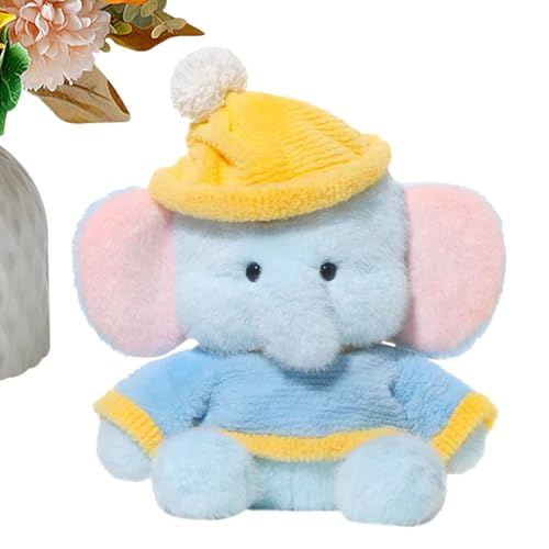 Stuffed Plush Toy Elephant, 11-inch Elephant Plush Toy, Soft Realistic Elephant Toy, Plush Elephant Pillow Toy, Simulated Elephant Plush, Stuffed Elephant for Kids, Elephant Plush for Animal Lovers, R von zwxqe