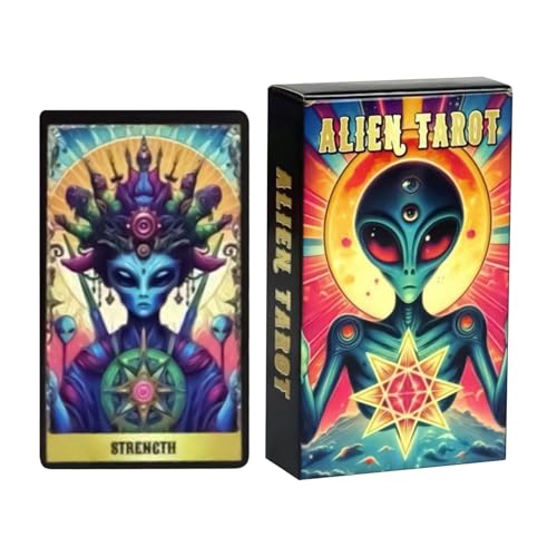 Tarotkarte, 78 Stück Orakel Wahrsagen-Deck, Science Fiction inspiriertes Tarot-Set, Wahrsager-Werkzeug, ideal für psychische Entwicklung, Astrologie, Anfänger, professionelle Leser verwenden Tarotkarte, 78 Stück Orakel Wahrsagen-Deck, Science Fiction inspiriertes Tarot-Set, Wahrsager-Werkzeug, ideal für psychische Entwicklung, Astrologie, Anfänger, professionelle Leser verwenden von zwxqe