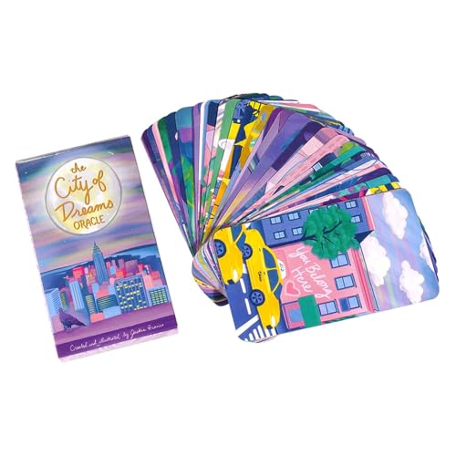 The City of Dreams Orakel, Englische Orakelkarten, Schicksals-Wahrsagung Tarot-Deck, Tarotkarten für Familienunterhaltung, Orakelkarten, Die Stadt der Träume Orakeldeck für Schicksals-Wahrsagung und von zwxqe