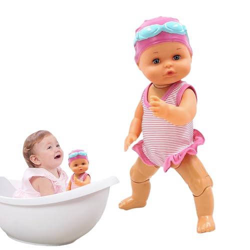 Wasser Baby Puppe - Bade-Babypuppe,Schwimmende Figur Mit Batterie Für Kinder Badewanne Pool Outdoor Indoor Wasser Baby Puppe - Bade-Babypuppe,Schwimmende Figur Mit Batterie Für Kinder Badewanne Pool Outdoor Indoor von zwxqe