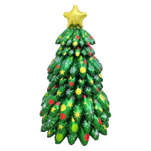 Weihnachtsballons – 130 cm großer Weihnachtsbaum-Folienballon, soziale Gefälligkeiten für Schule, Feier, Familientreffen, Einzelhandel, Display, Urlaubsparty Weihnachtsballons – 130 cm großer Weihnachtsbaum-Folienballon, soziale Gefälligkeiten für Schule, Feier, Familientreffen, Einzelhandel, Display, Urlaubsparty von zwxqe