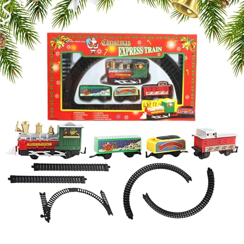 Weihnachtszug Set Mit Schiene,Kreativer Weihnachtszug Spielzeug - Festliche Elektrische Dekoration Für Mädchen Zuhause Spielzeit Gesellschaft Aktivitäten Weihnachtszug Set Mit Schiene,Kreativer Weihnachtszug Spielzeug - Festliche Elektrische Dekoration Für Mädchen Zuhause Spielzeit Gesellschaft Aktivitäten von zwxqe