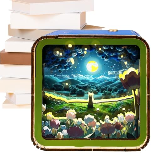 Wooden Puzzles Nightlight, Scenery Puzzle Nightlight, Wooden Puzzle Nightlight, Nightlight Puzzle, Home Decor Nightlight, Nightlight for Bedroom, Living Room Wooden Nightlight von zwxqe