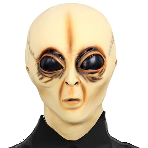 zwxqe Alien Head Prop - Halloween Realistic Head Prop - Festival Prank Props Multipurpose Head Props for Role , Cosplay, Stage Show von zwxqe