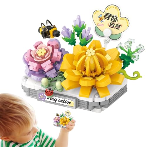 zwxqe Building Blocks Sets for Kids, Stable & Safe Toy Building, Urban Streetscape Planter Shape, Educational Structure Blocks Plaything for Creative and Learning von zwxqe