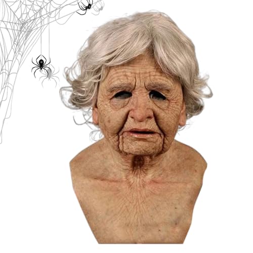 zwxqe Halloween Greisen Maske | Realistische Latexmaske Alter Mann für Halloween | Helm mit verstellbarem Sitz Gruseliges Kostümzubehör für Karneval Cosplay Party Maskerade Weihnachten zwxqe Halloween Greisen Maske | Realistische Latexmaske Alter Mann für Halloween | Helm mit verstellbarem Sitz Gruseliges Kostümzubehör für Karneval Cosplay Party Maskerade Weihnachten von zwxqe