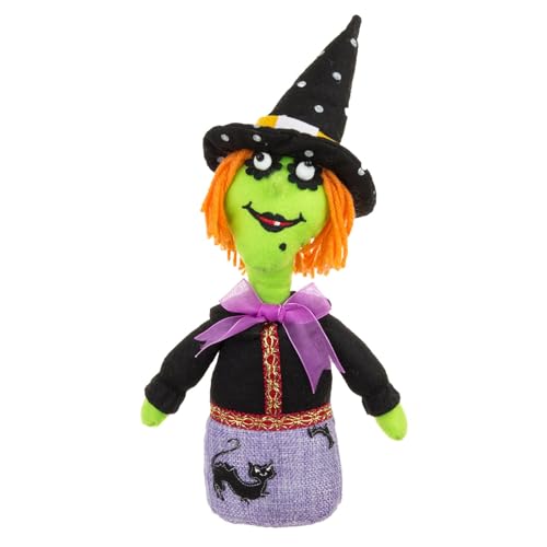 zwxqe Halloween-Hexenpuppen – weiche Halloween-Dekoration, gefüllte Plüschtiere, Bezaubernde Tischdekorationen, Kuschelspielzeug für Halloween-Kinder und Erwachsene von zwxqe