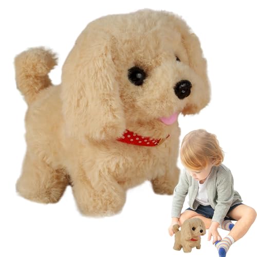 zwxqe Interactive Pet Toy, Stuffed Animal Puppy, Kids Dog Companion, Boys Girls Puppy, Dog Toy, Electronic Interactive Toy, Cuddly Robot Puppy, Kids Pet Robot, Barking Toy Puppy, Soft Robot Puppy, von zwxqe