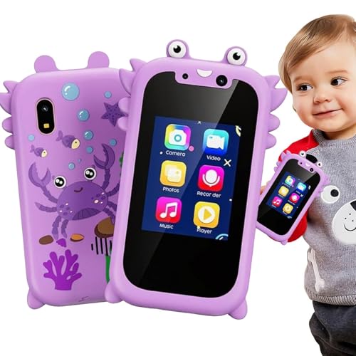 zwxqe Kids Smart Phone Toys for Interactive Play, Toddler Cell Phone Learning Toys with Camera Function, Music Player Storytelling Device, Educational Toy for Boys and Girls von zwxqe