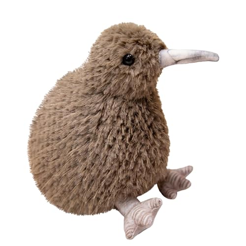 zwxqe Kiwi Bird Plush Toy, Cute Kiwi Bird Plush Toy | Stuffed Animal Kiwi Doll | Furry Kiwi Plushie for Kids - Realistic Simulation Bird Toy for Boys, Girls, and Bird Lovers von zwxqe